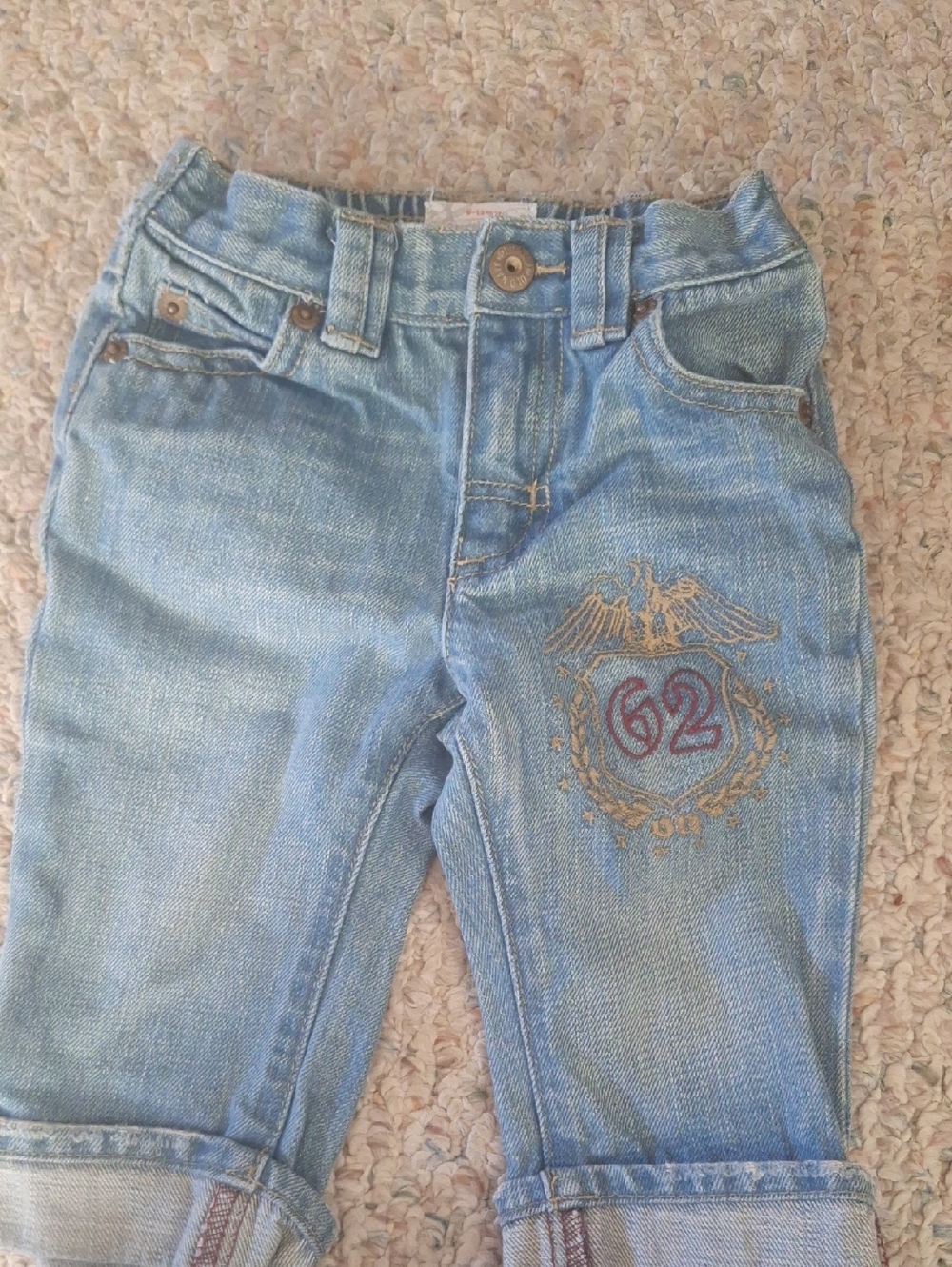 Old Navy Light Blue  Ankle Denim Jeans with Embroidered Crest